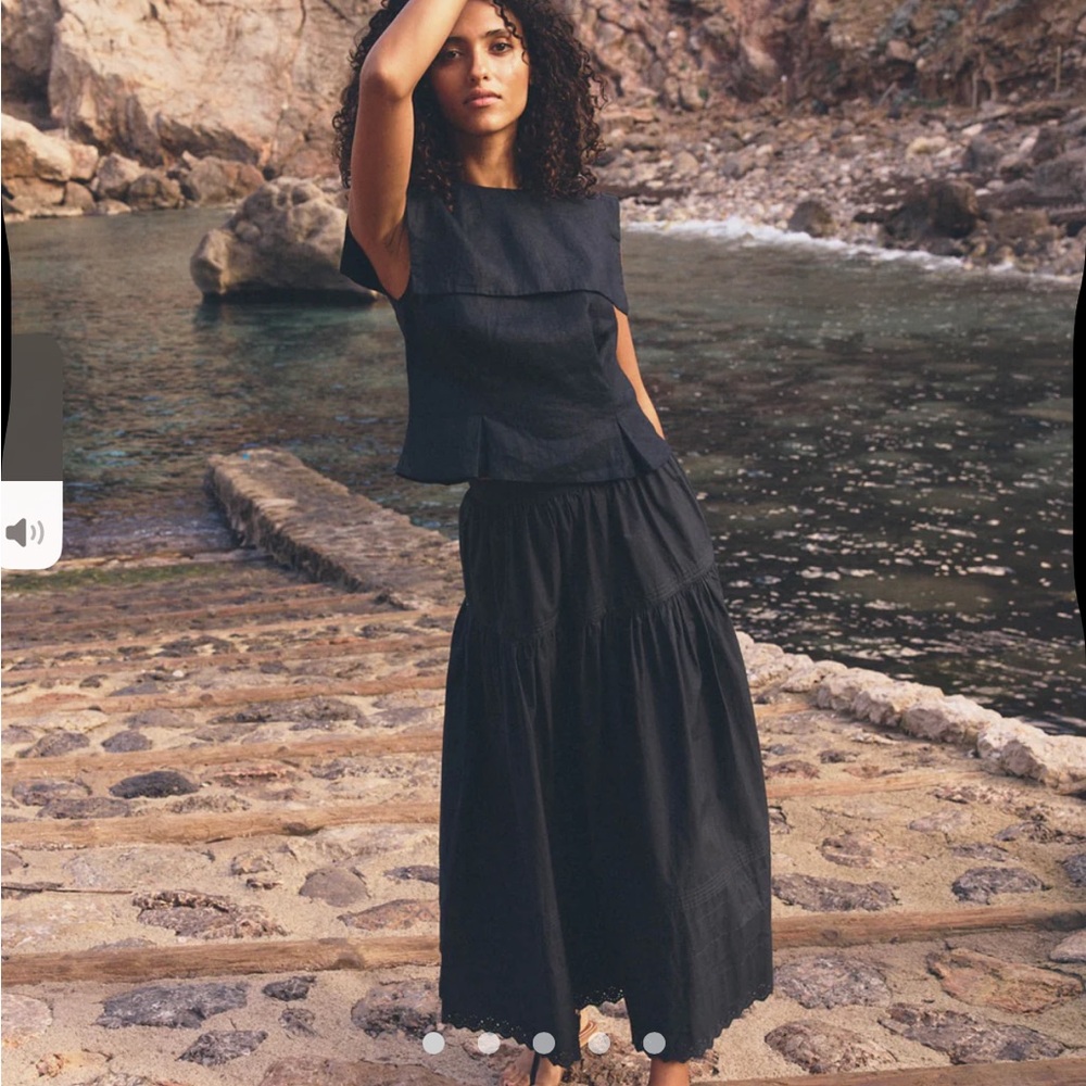 DOEN Sebastiane Skirt in Night Sky, size small